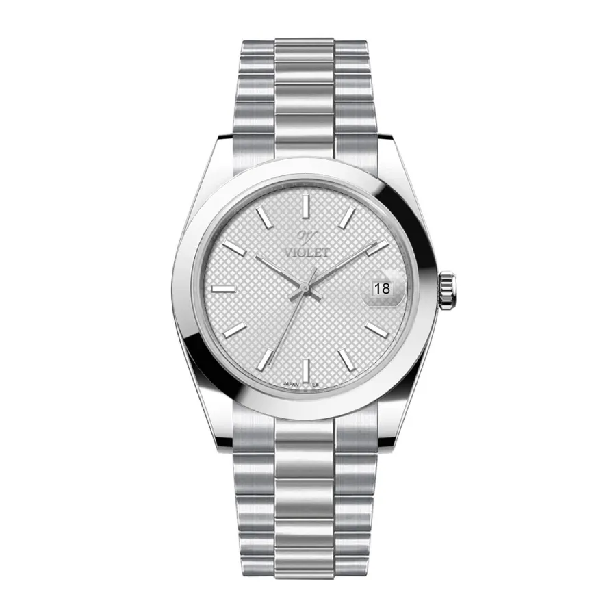 0607silver ساعت ویولت مردانه مدل B0607G