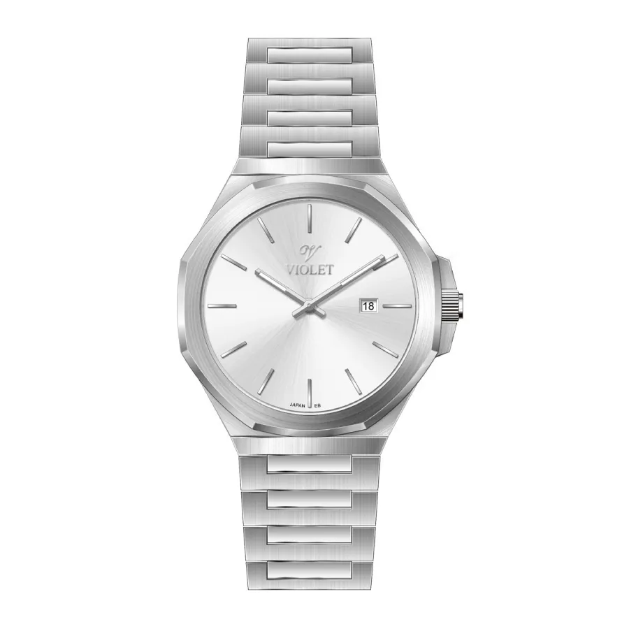 0623silver ساعت ویولت مردانه مدل B0623G