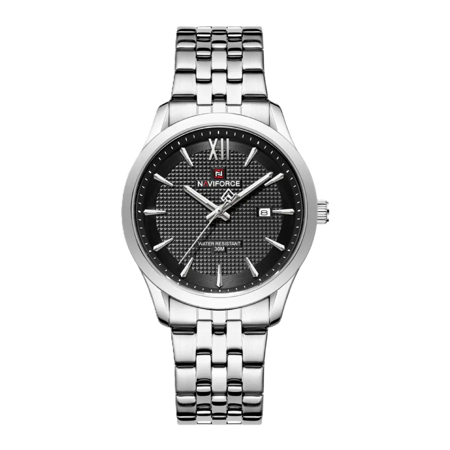 NF9255-SILVER ساعت ناوی فورس مردانه مدل NF9255